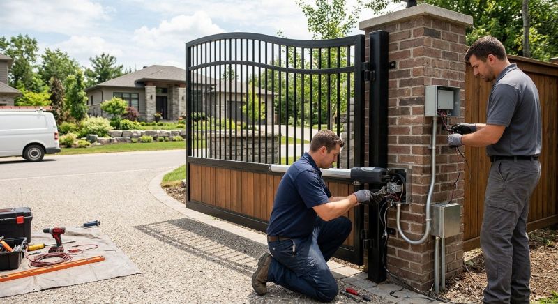Main Gate Installation in Plano, TX