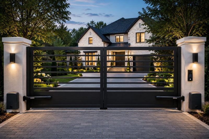 Motorized Gate Installation in Naperville, IL